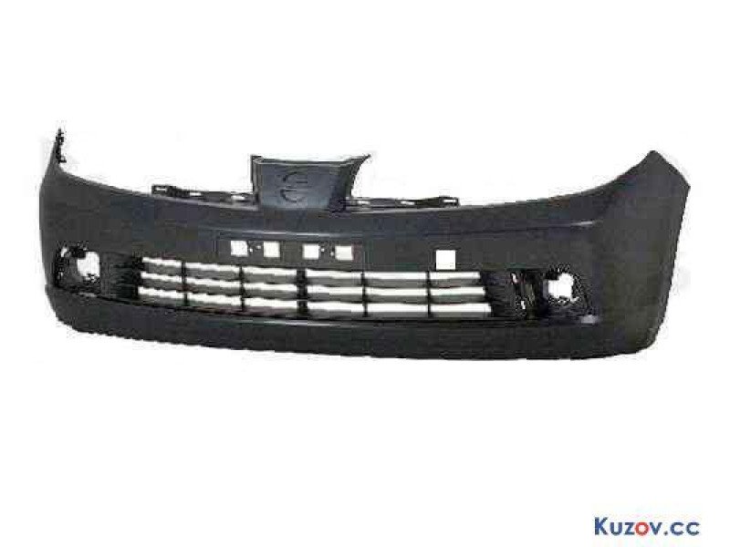 Бампер передній чорний Nissan Tiida 2005-, арабська версія FPS 62022ED540