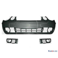 Бампер передній з накладками і гратами VW Polo 2002-2005 FPS 6Q0807217G