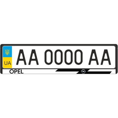Рамка номера передня/задня Opel 