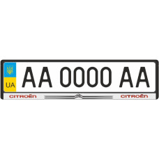 Рамка номера передня/задня Citroen