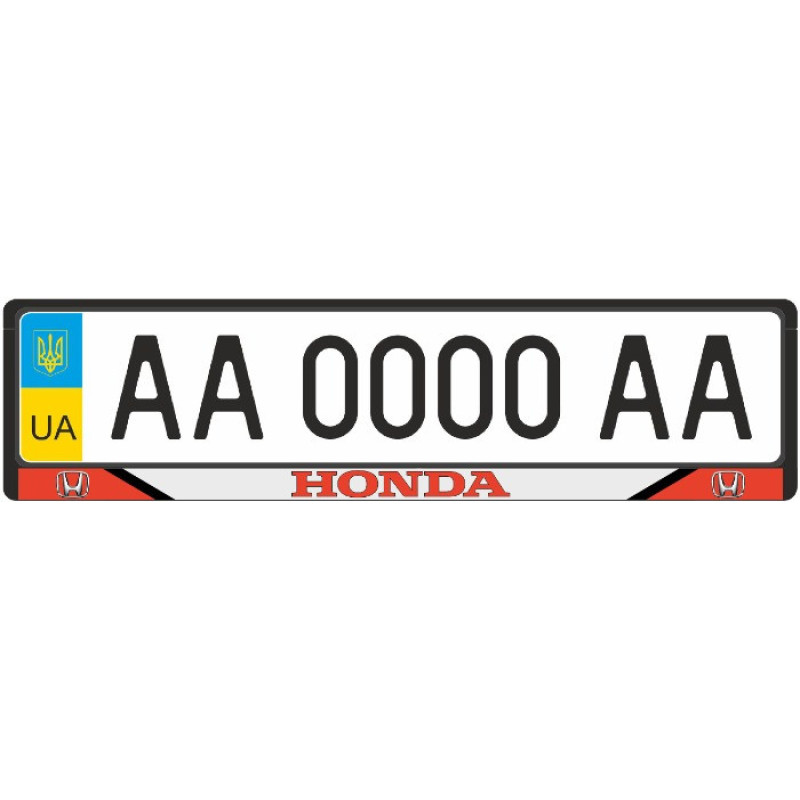 Рамка номера Honda 