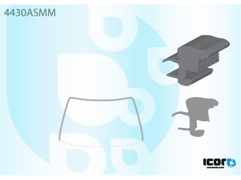 Молдинг лобового скла Kia CARENS 2007-2012