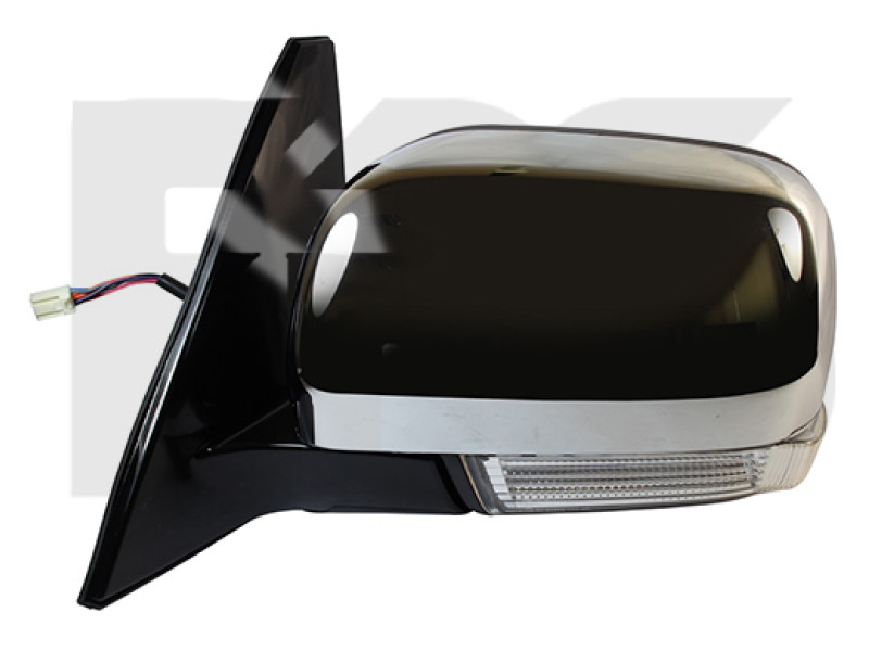 Дзеркало ліве Mitsubishi Pajero Wagon 4 07-14 (Китай) хром, 10 PIN
