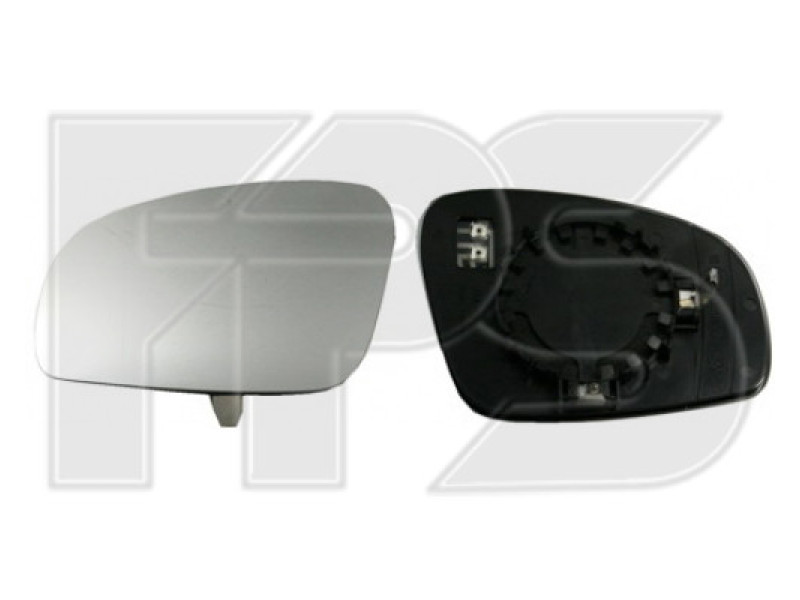 Вкладиш дзеркала лівий з обігрівом Skoda Fabia 07-14 Китай