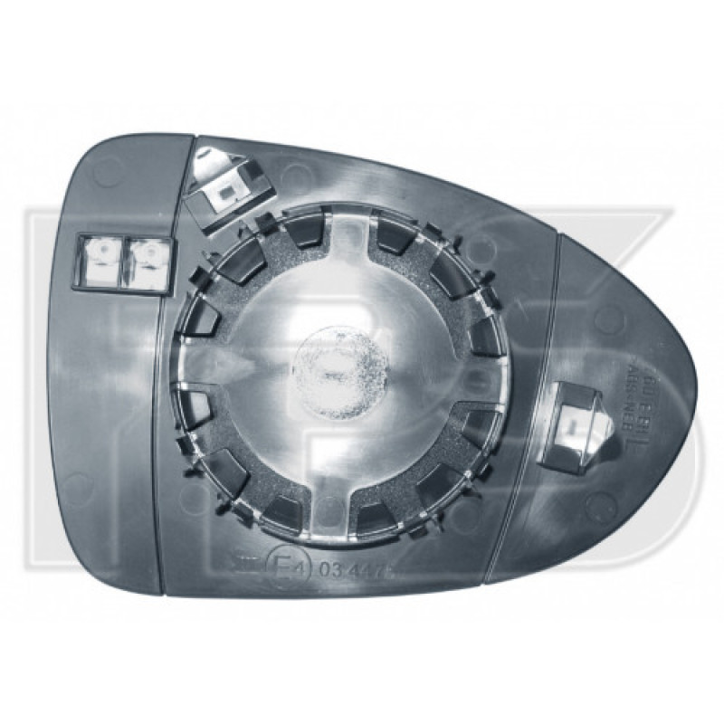 Вкладиш дзеркала лівий без обігріву Kia Rio 2014- VIEW MAX Корейська збірка