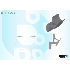 Молдинг лобового скла верхній Toyota RAV4 01-06 (ICOR)