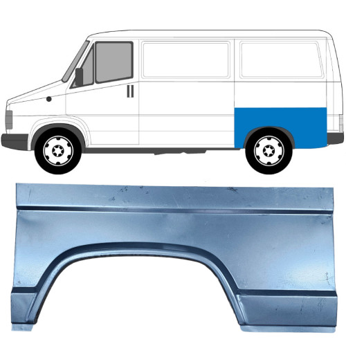 Арка заднього крила ліва Fiat Ducato -94, Citroen C25, Peugeot J5 -94 (KH)