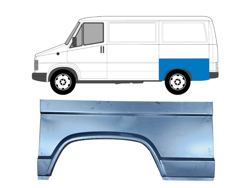 Арка заднього крила ліва Fiat Ducato -94, Citroen C25, Peugeot J5 -94 (KH)