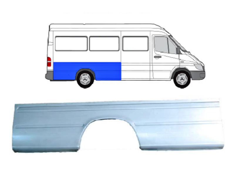 Арка задня права Mercedes Sprinter W901-W903, VW LT 2 довга база
