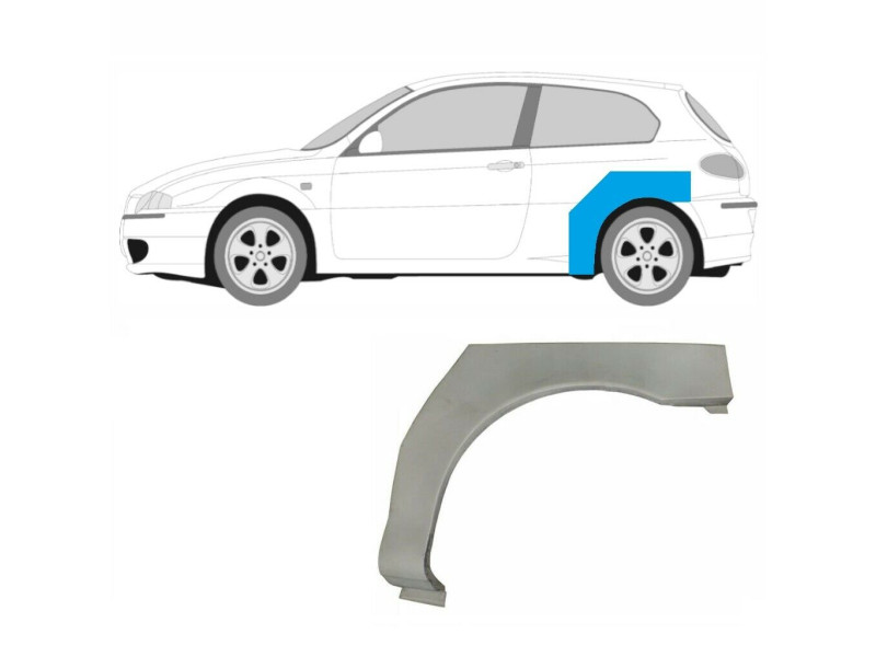 Арка задня ліва Alfa Romeo 147 (937), 10.00-10.04 - 3 двері (PL)