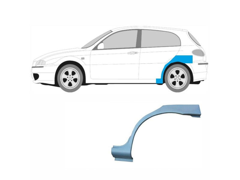 Арка задня ліва Alfa Romeo 147 (937), 10.00-10.04 - 5 дв. (PL)