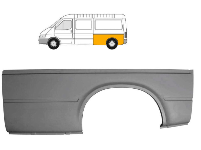 Арка задня ліва Ford Transit 91-00 (PL) довга база
