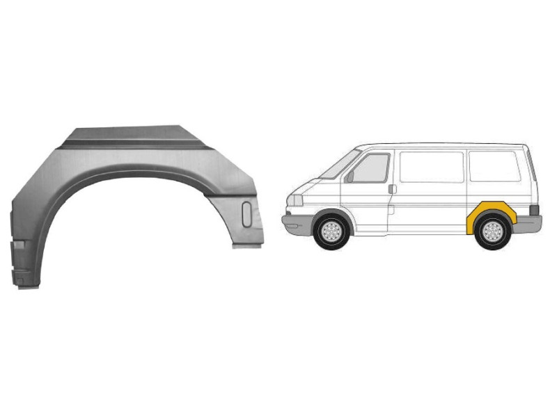 Арка задня ліва VW Transporter T4 90-03 коротка база (PL)