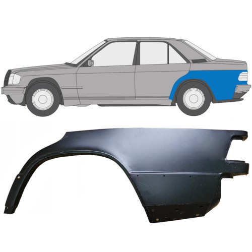 Заднє крило ліве Mercedes 190 W201 1982-1993