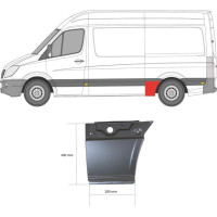 Арка задня нижня перед колесом ліва Mercedes Sprinter W906, VW Crafter 1 06-18 середня база (Klokkerholm)