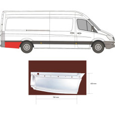 Арка задня нижня за колесом права Mercedes Sprinter W906, VW Crafter 1 06-18 довга база (PL)