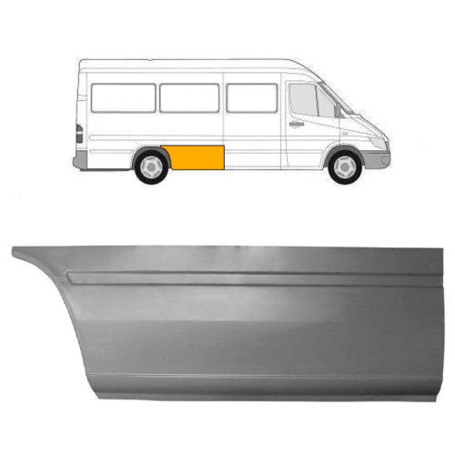 Арка задня перед колесом права Mercedes Sprinter W901-W903 1995-2006 довга база (Польща)