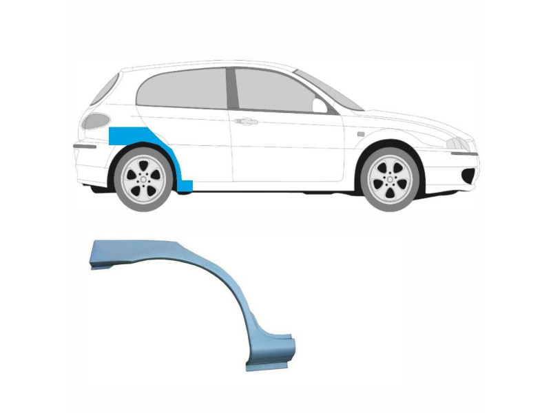 Арка задня права Alfa Romeo 147 (937), 10.00-10.04 - 5 дв. (PL)