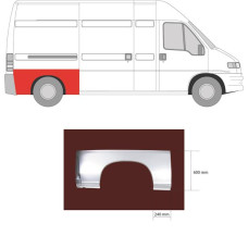 Арка задня права Citroen Jumper, Fiat Ducato, Peugeot Boxer 94-06 довга база (KH)