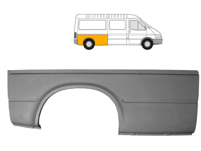 Арка задня права Ford Transit 1992-2000 довга база (Польща)