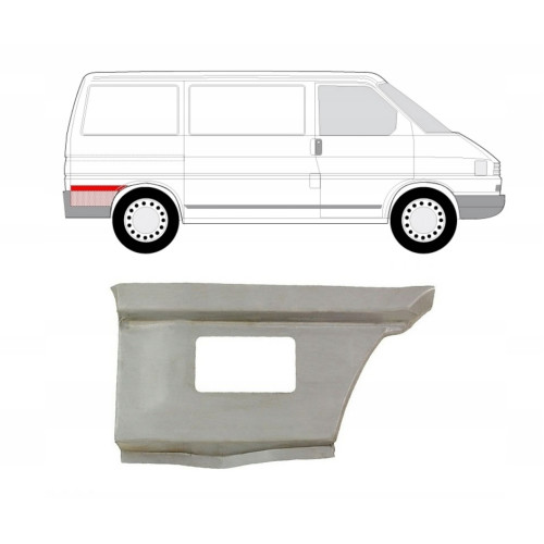 Арка задня права нижня за колесом VW Transporter T4 1990-2003 всі бази (PL)