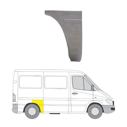 Арка задня перед колесом права Mercedes Sprinter W901, VW LT 2 1995-2006 (PL) коротка база