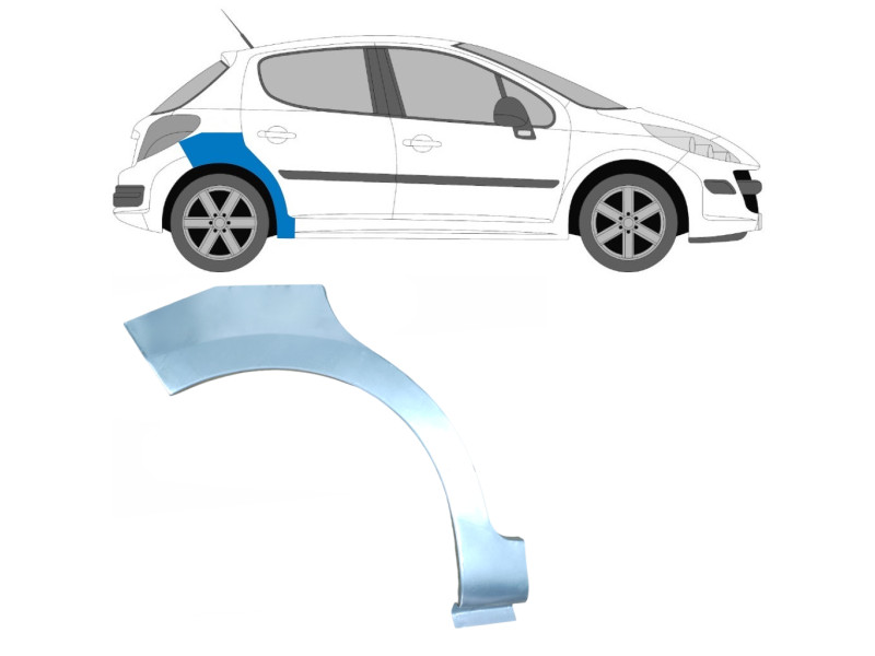 Арка задня права Peugeot 207 5 дв. (Klokkerholm)