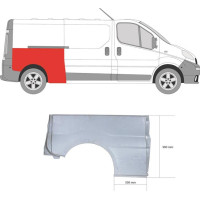 Арка задня права Renault Trafic 2, Opel Vivaro 01-14 довга база (PL)