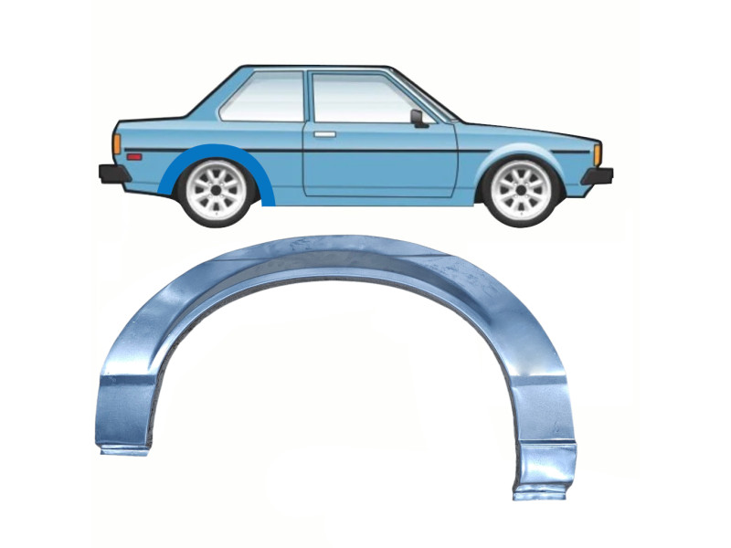 Арка задня права Toyota Corolla E7 2 дв. 79-87 (KK)