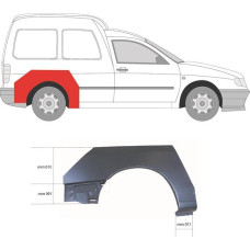 Арка задня права VW Caddy 2, Seat Inca 95-04 (Klokkerholm)