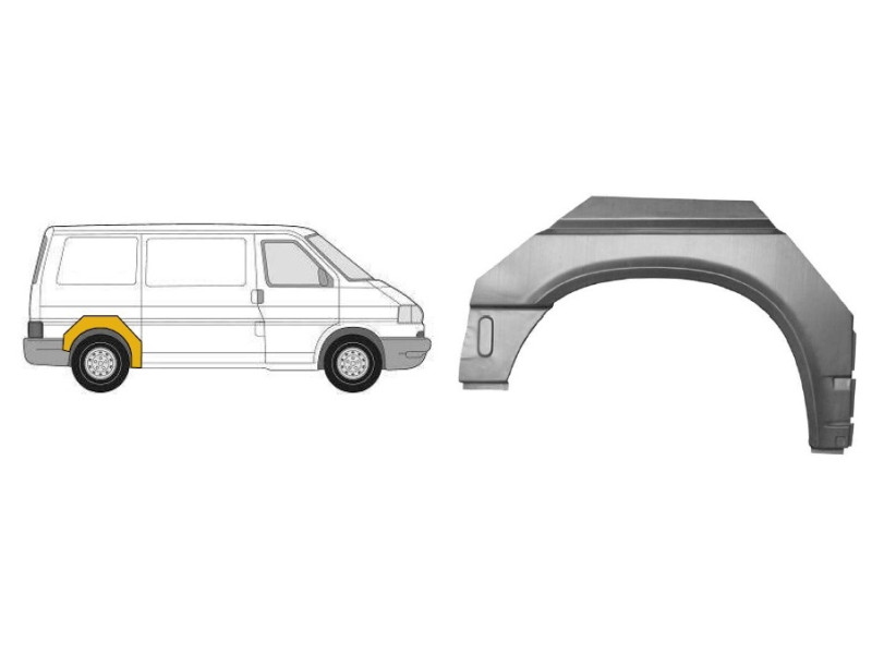 Арка задня права VW Transporter T4 90-03 коротка база (PL)