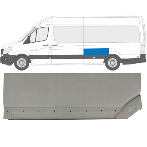 Арка задня верхня перед колесом ліва Mercedes Sprinter W906, VW Crafter 1 2006-2018 довга база (Polcar)