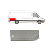 Арка задня верхня за колесом права Mercedes Sprinter W906, VW Crafter 1 06-18 довга база (Polcar)
