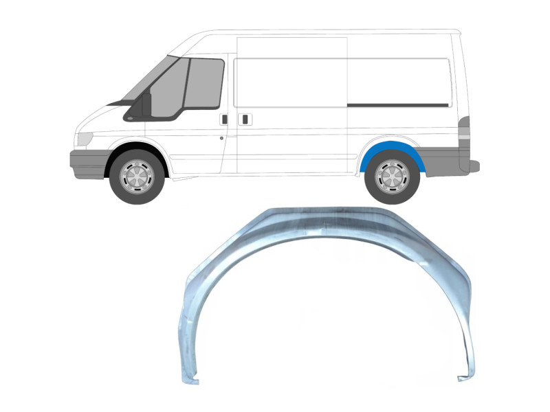 Арка задня внутрішня ліва Ford Transit 00-13 (PL) всі бази 