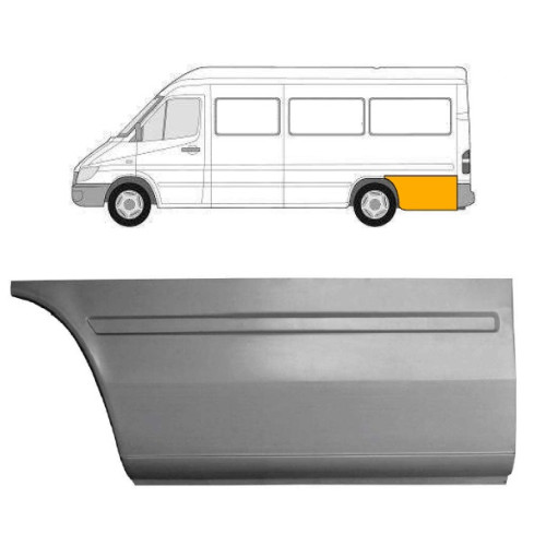 Арка задня за колесом ліва Mercedes Sprinter W901-W903, VW LT 2 1995-2006 довга база (Польща) довжина 290 см