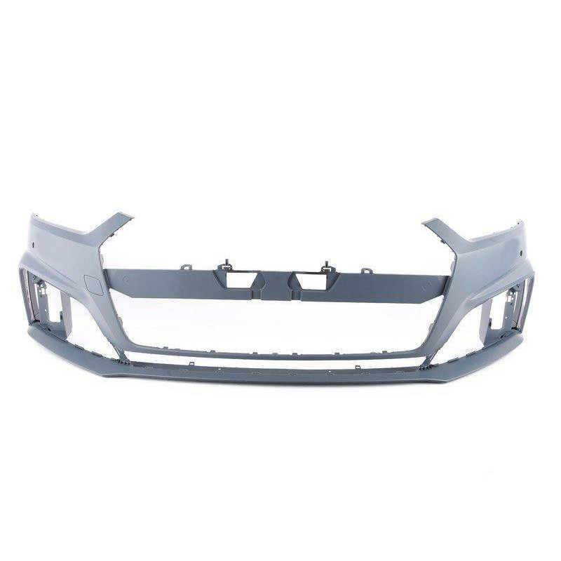 Бампер передній без отворів під омивач з отворами під парктронік Audi A5 F5 S-line 2016-2020 Тайвань 8W6807065GGRU