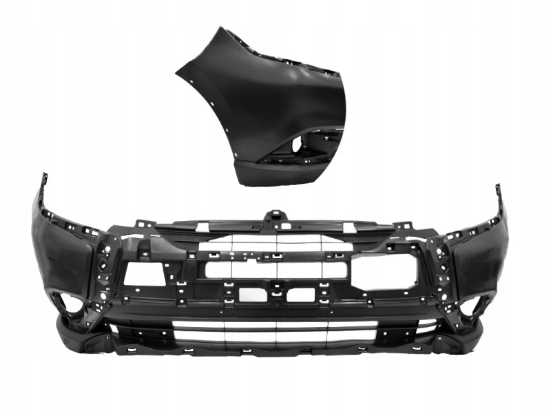 Бампер передній з отвором під рант Mitsubishi Outlander 3 2018-2020 Тайвань 6400J676ZZ