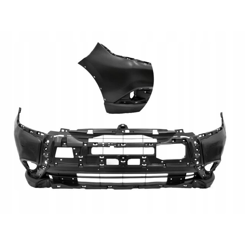 Бампер передній з отвором під рант Mitsubishi Outlander 3 2018-2020 Китай 6400J676ZZ