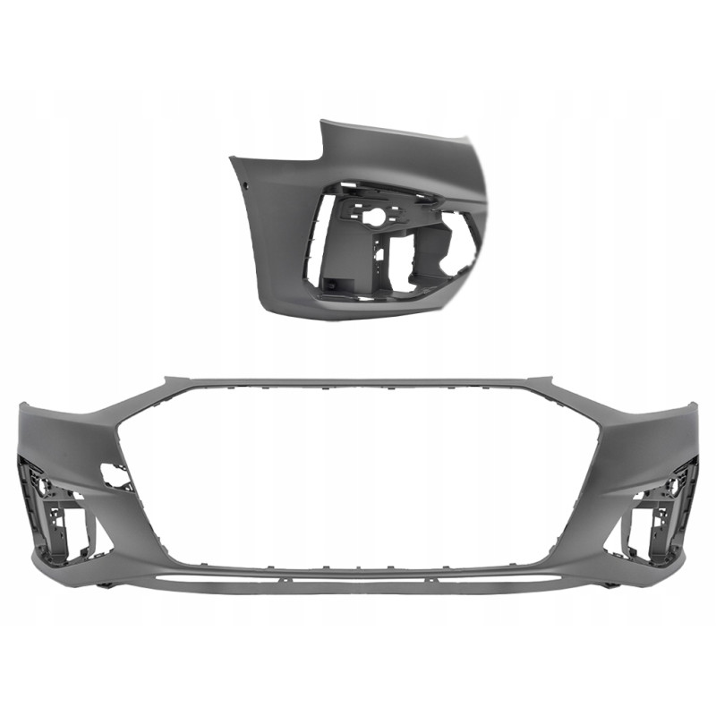 Бампер передній (2 отв. парктроніка) Audi A4 B9 S-Line 2019- FPS 8w0807065bfgru 