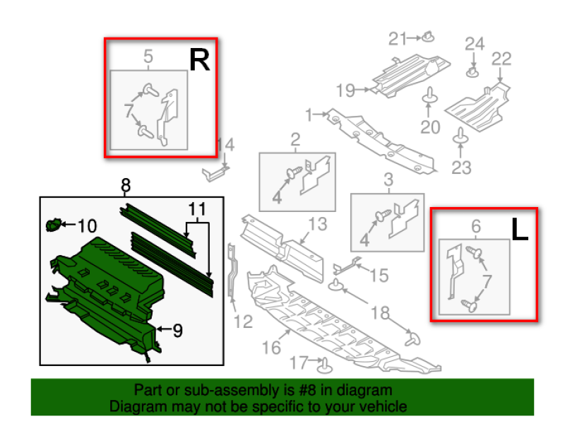Дефлектор передньої панелі правий Ford Kuga 2, Escape 13-16 (Китай) CJ5Z8310C