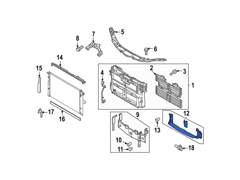 дефлектор радіатора нижній Mazda CX-30 2019- FPS DGJ250A20A