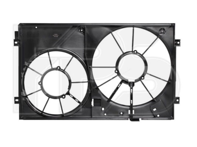 Дифузор вентилятора Audi A3 8P, Seat Toledo, Leon 05-12, VW Caddy 04-15, Golf V/VI, Jetta V/VI, Passat B6, B7 USA, Passat CC, Tiguan 07-17, Touran 03-15 (Тайвань) 1K0959455ET, 1TD121203B