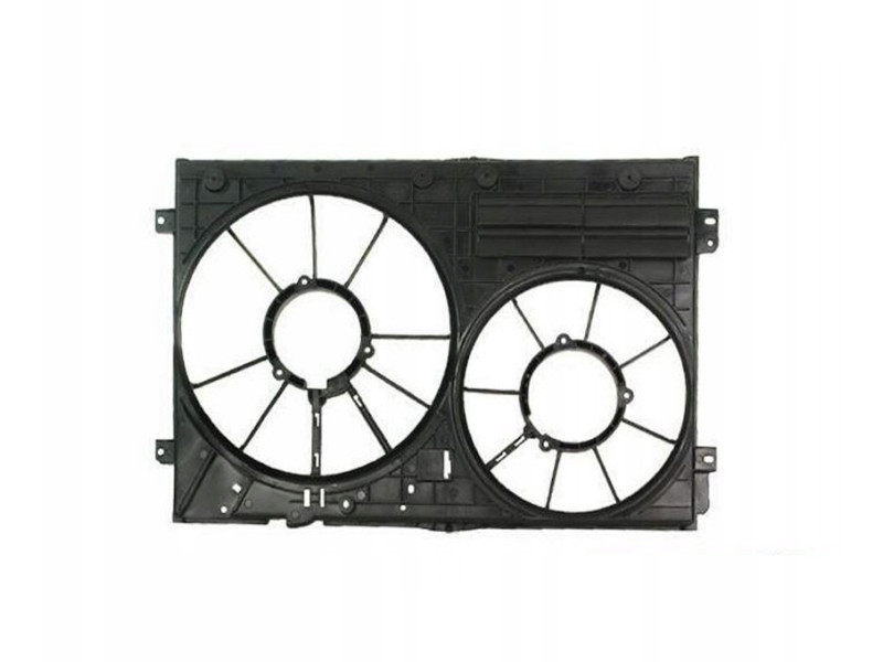 Дифузор вентиляторів зі шторками VW, Audi, Seat, Skoda (Китай) 1K0121205AB, 1K0121205AD