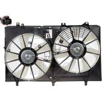 Дифузор з вентиляторами Lexus RX 09-15 (Тайвань) без блока 1636120250, 1636120260