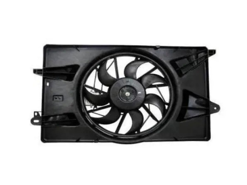 Дифузор з вентилятором Chrysler 200 14-16, Jeep Cherokee KL, Dodge Dart (Тайвань) 7 лопатей, 68197298AB, 68205996AC