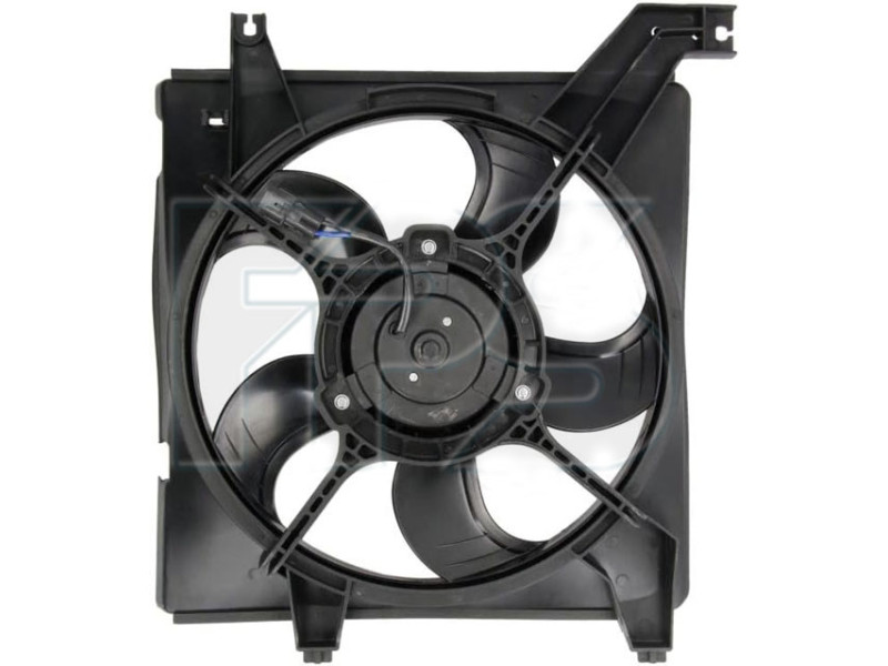 Дифузор з вентилятором Hyundai Getz 02-11, Elantra XD (Китай) 252312D000