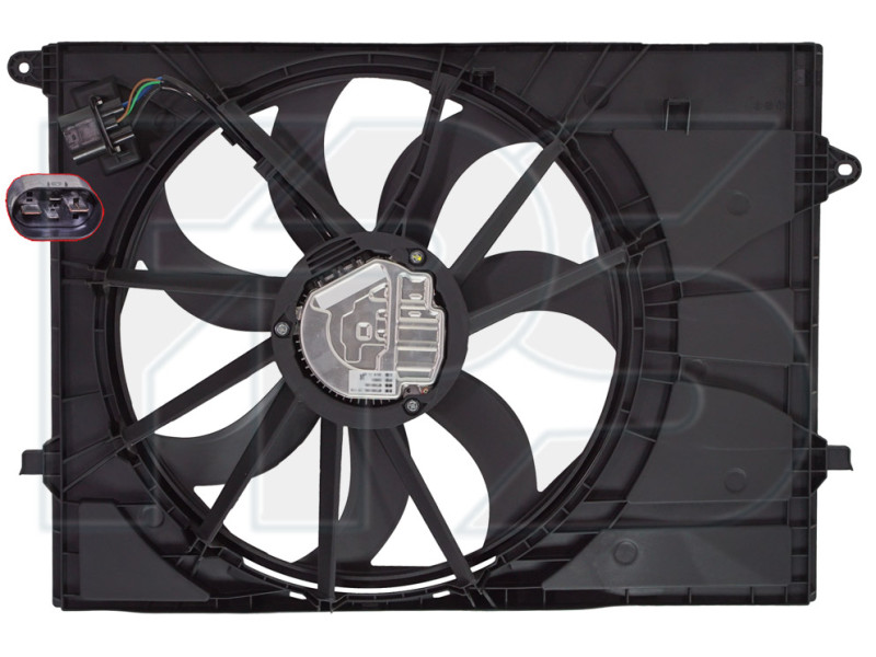 Дифузор з вентилятором Hyundai Santa Fe 4 18-21 (Тайвань) 25380S1300