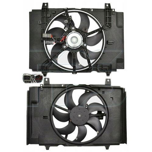Дифузор з вентилятором Nissan Juke 10-19 (Тайвань) 214811KA0A, 21481BA60A