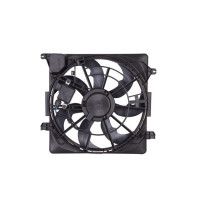 Дифузор з вентилятором радіатора Hyundai Tucson 15-20 , Kia Sportage QL 15-20 (Тайвань) двигун 1.6, 1.7L 25380D3100