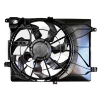 Дифузор з вентилятором радіатора Hyundai Tucson 15-20 , Kia Sportage QL 15-20 (Тайвань) двигун 2.0, 2.4L 25380D7600 